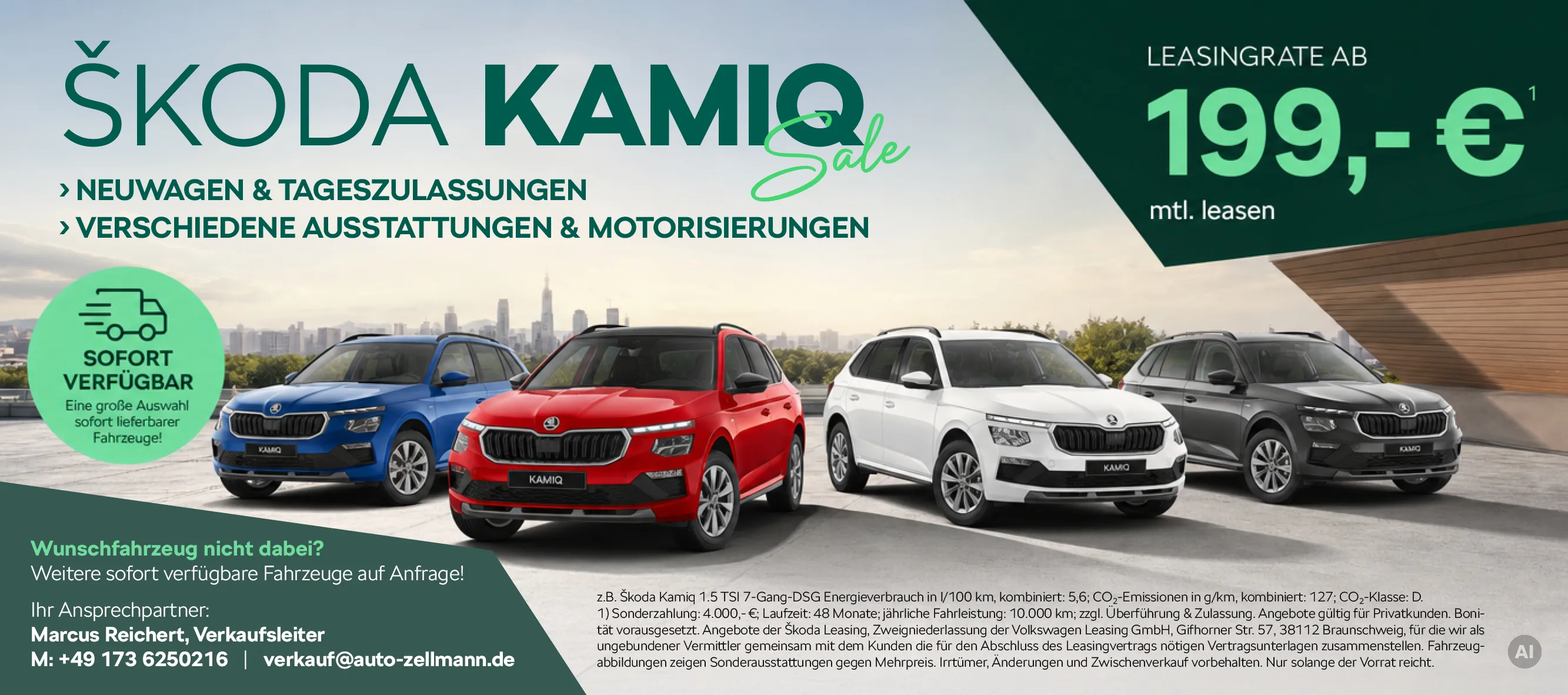 Skoda Kamiq Tageszulassungen