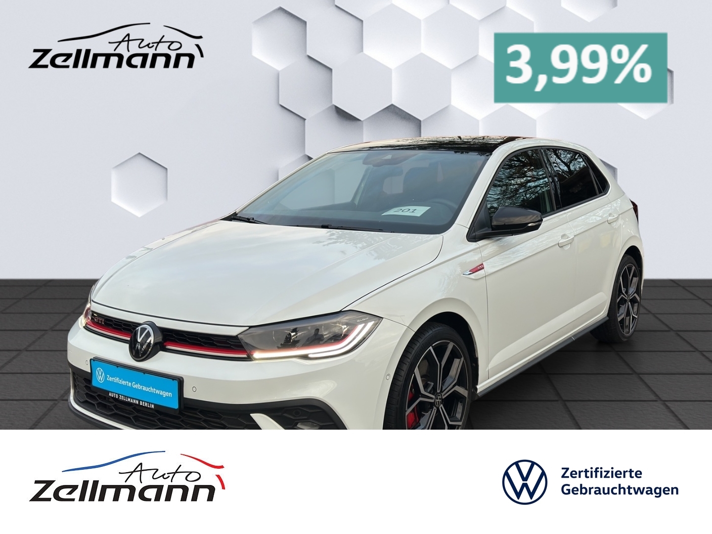 Polo VI 2.0 TSI 152kW MatrixLED ACC Rückfahrkamera ParkLenkAssist Sitzheizung