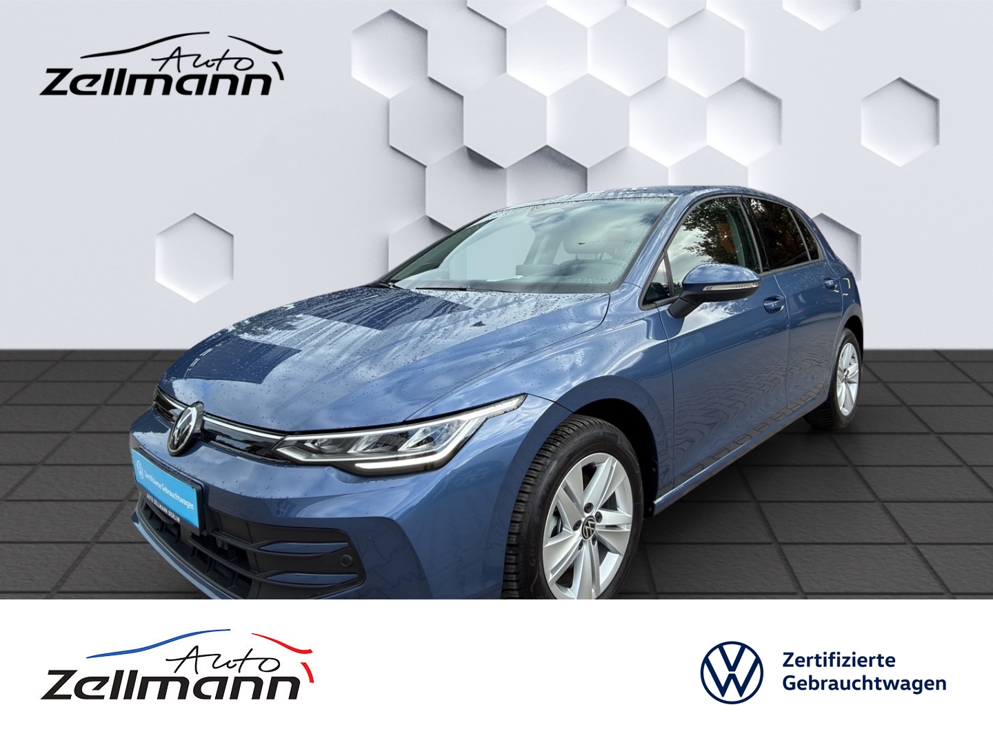 Golf VIII Life 1.5eTSI 85kW DSG AHZV LED HuD GJR ACC Rückfahrkamera Standheizung