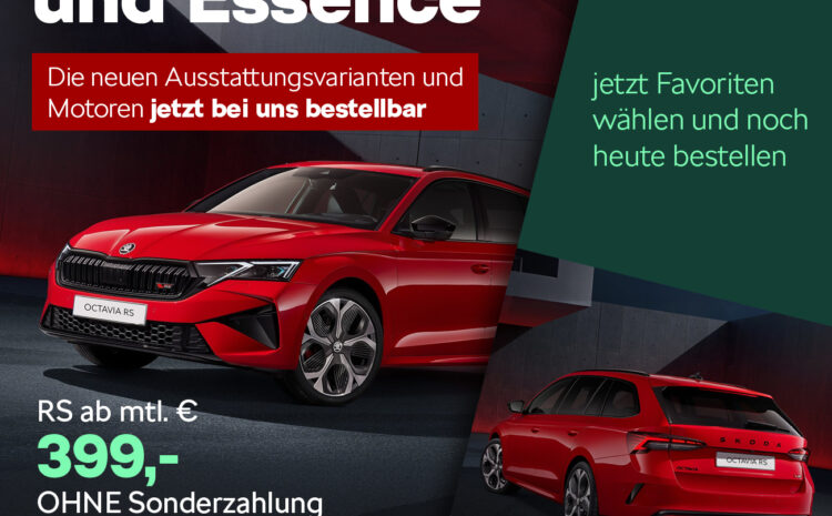  ŠKODA Octavia RS und Essence