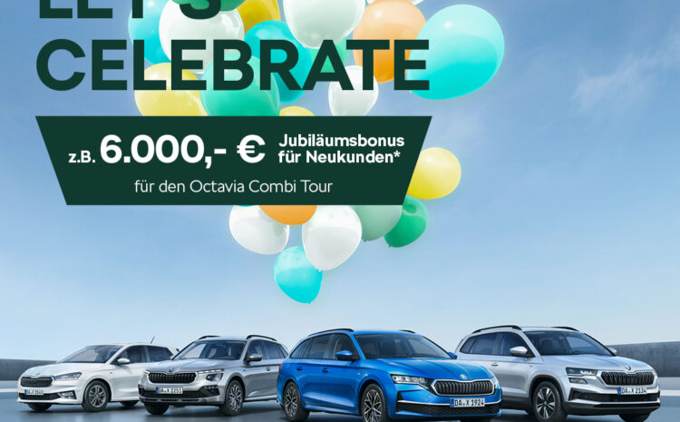  Škoda Jubiläumsbonus für Neukunden